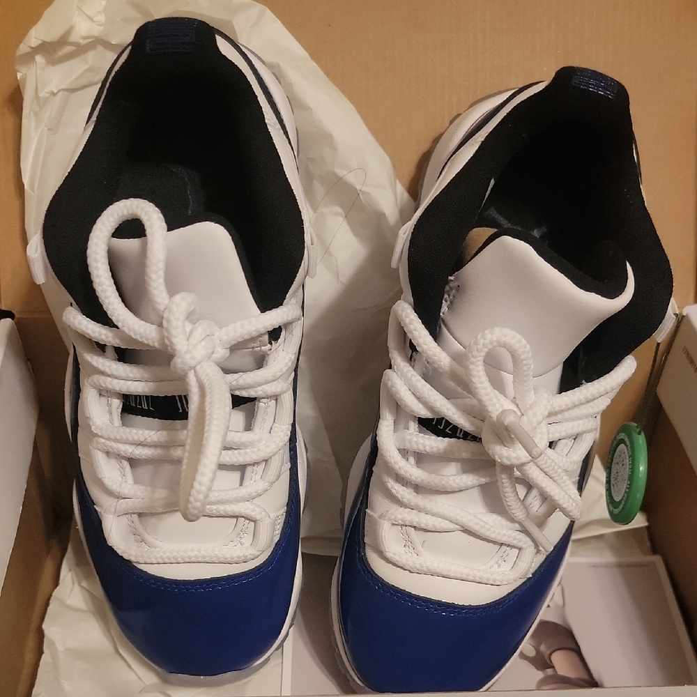 Jordan Sneakers in White and Blue